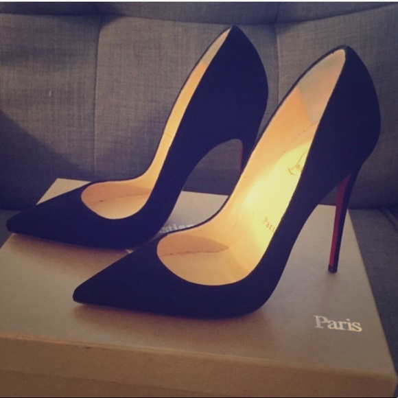 Christian Louboutin Shoes - Christian Louboutin So Kate Size 37 Suede Black